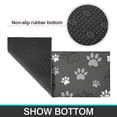 thumbnail image 6 of Grey Dog Paw Footprint Kitchen Rugs Sets Of 2,Anti Fatigue Kitchen Mat Rugs Non Slip Washable,Decorative Kitchen Floor Mats for Kitchen,Sink,Laundry,17"x30"+17"x47", 6 of 7