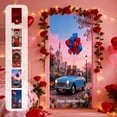 thumbnail image 7 of Steadline Valentines Day Romantic Atmosphere Door Curtain Heart Pattern Festival Party Door Decor Home Holiday Decoration Valentines Gift Christmas New Year Decoration, 7 of 7