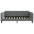 thumbnail image 3 of vidaXL Day Bed without Mattress Dark Gray 39.4"x74.8" Fabric, 3 of 7