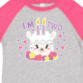 thumbnail image 4 of Inktastic I'm Two with Flowers and Cute Llama Cake Girls Toddler T-Shirt, 4 of 5