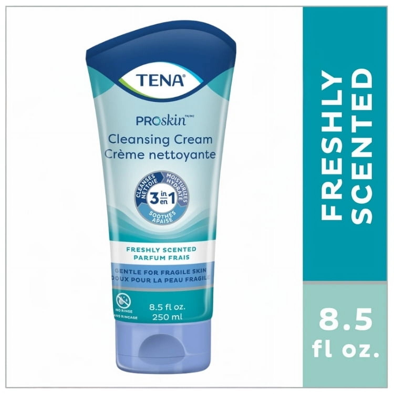 TENA ProSkin Cleansing Cream, Fragrance Free, 8.5 fl. oz