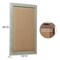 thumbnail image 4 of SOFE Linen Bulletin Board 18 x 29 inches Gray Frame, Fabric Pin Board Corkboards for Wall Decorative, Rustic Memo Board Photos Wall Organizer Display Board, Vision Board for Home Room Office, 4 of 7