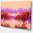 thumbnail image 2 of Red and Purple Japanese Gardens - Large Landscape Canvas Art Print, 2 of 4