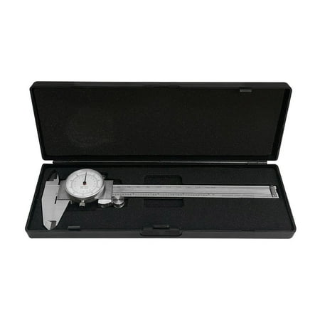 Reading Dial Caliper - 6'' / 150MM Dual Reading Dial Caliper Shockproof Scale Metric SAE Standard INCH MM