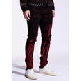 thumbnail image 2 of Embellish NYC Men's Eulogy Black/Red Embroidered Skinny Fit Stretch Denim Jeans (36, Black/Red), 2 of 4