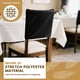 thumbnail image 3 of 4 Pzas de Fundas Elásticas para Respaldo de Silla de Comedor, Funda Protectora de Poliéster para Respaldo de Silla, Respaldo a Prueba de Polvo, Slipcover Gris/negro para Oficina en Casa 19X13.7 Pulga, 3 of 11
