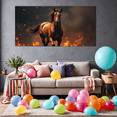 thumbnail image 6 of Vibrant Horse Themed Backdrop Banner with Fireworks and Flames Element Party Decorations Photography Props Background for Celebrations Events and Gatherings, 6 of 8