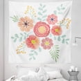 thumbnail image 1 of Floral Tapestry, Vintage Traditional Style Hand Drawn Flowers and Leaves Composition in Pastel Tones, Fabric Wall Hanging Decor for Bedroom Living Room Dorm, 5 Sizes, Multicolor, by Ambesonne, 1 of 1