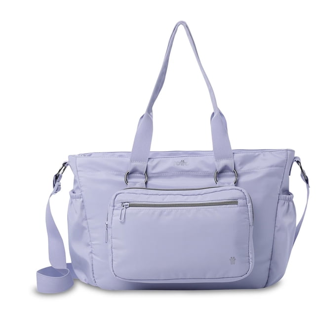 TOTTO Bolsa de Dama - Mujer Crossbody Tote con Porta Laptop 15.4'' - SET BRASIL L lila G