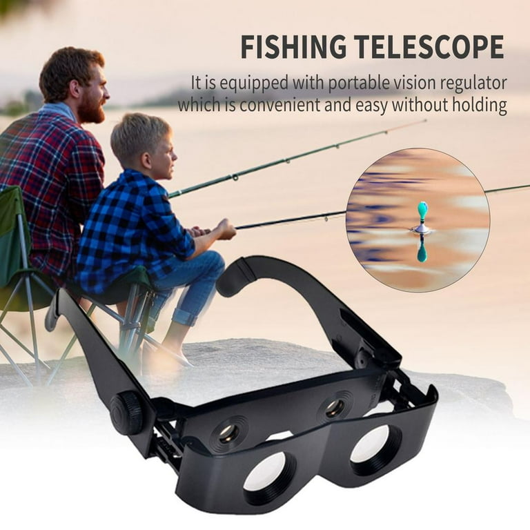 Julam Glasses Fishing Focus Adjustable Professional Binoculars Telescope  Magnifier Glasses Hands-Free Wearable for Theater TV Sight Seeing landmark  