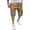 Khaki -AC03, variant on Kangoo Sport Cargo Shorts, Men’s Casual Tactical Style Drawstring Stretch Cotton Twill Cargo Shorts with Pockets Dark Gray L