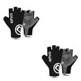 thumbnail image 2 of Soidarity 1 par de medio guantes de cuero PU con pantalla táctil, accesorios para trotar, mitones de ciclismo, equipo deportivo, suministros para Negro L 2piezas Soidarity CBP489264, 2 of 6