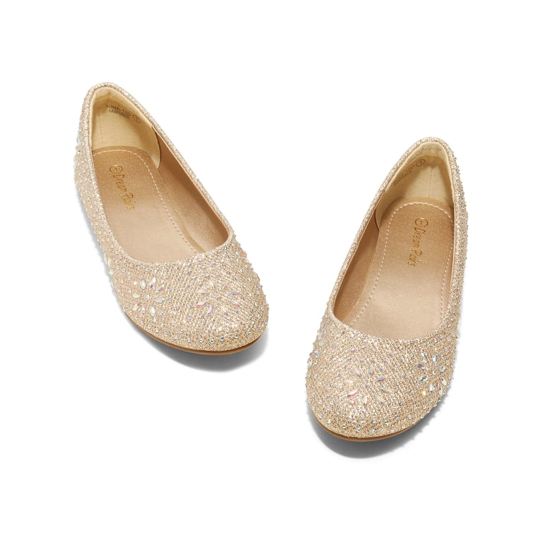 DREAM PAIRS Nina-100 Girls Dress Shoes Classic Ballet Flats - Walmart.com