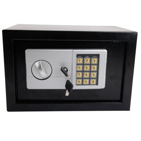 Zimtown Fire Safe Box with Keypad Lock Water and Fireproof Safe Box with Key for Home Office Hotel Security,