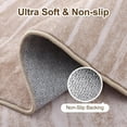 thumbnail image 3 of sasyxdc 4ft Round Rugs for Living Room  Grey Modern Abstract Circle Rug  Washable Non-Slip Low-Pile Carpet with Rubber Backing (Gray Area Rug  Round) iuy, 3 of 9