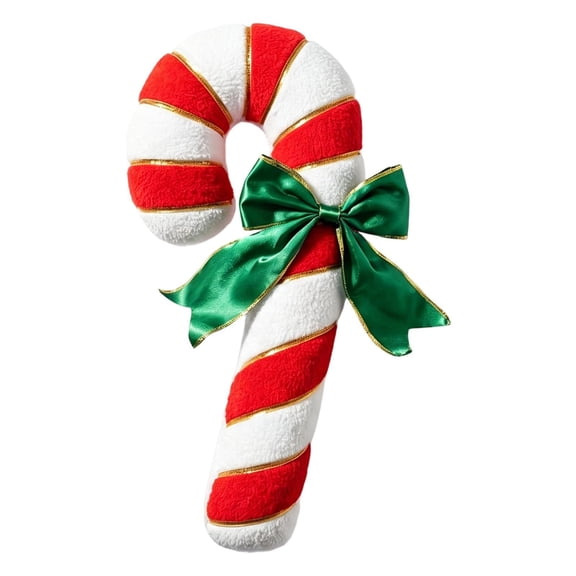 Christmas Candy Cane Pillow Soft Stuffed Lollipop Plush Cushion Toy, Holiday Plush Hugging Doll for Sofa Bedroom Living Room Home Nursery Cars Tables School Offices Cafes Bookstores