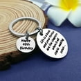 thumbnail image 3 of Happy Birthday Keychain Gift for Him Her 40th Birthday Keyring for Women Men Best Friend Family Inspiration Birthday Gift Your Forties Are The Chapters When it All Starts Making Sense Keychain, 3 of 4