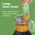 thumbnail image 3 of Hamilton Beach 8 Cup Food Processor and Chopper with Large Chute, Black, 3 of 8