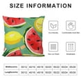 thumbnail image 5 of Shiartex Happy Sweet Summer Time Watermelon Gnome Decorative Throw Pillow Cover , Lemon Watercolor Porch Outdoor Home Decor, Lemonade Seasonal Holiday Farmhouse Sofa Couch Cushion Case, 5 of 5