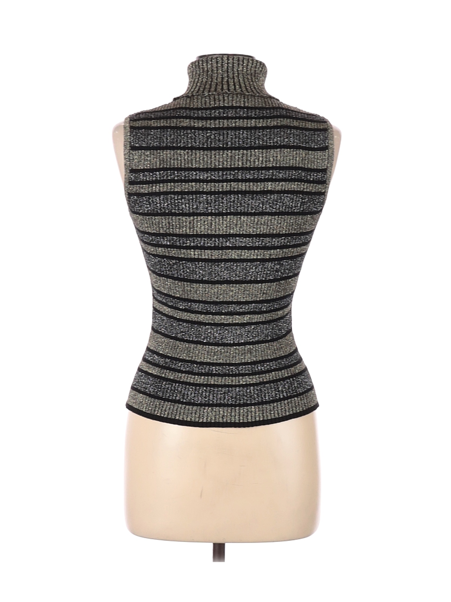 cable and gauge sleeveless turtleneck