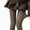 brown-O size fits all, variant on Women's Elegant Dot Pattern Cotton Opaque Tights Ribbed Fabric Pantyhose Stockings For Winter Autumn Comfort And Warmth
