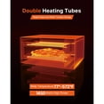 thumbnail image 3 of KFFKFF Electric Pizza Oven, 12-inch Countertop Pizza Cooker, 572°F Max Temperature, 1450W Indoor Pizza Maker with Timer and Temperature Control, Dual Heating Tubes, Crumb Tray, 3 of 9