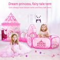thumbnail image 5 of PigPigPen 3pc Polyester Princess Castle Ball Pit Tent for Toddlers with Pop-up Tunnel Indoor Outdoor, 5 of 7