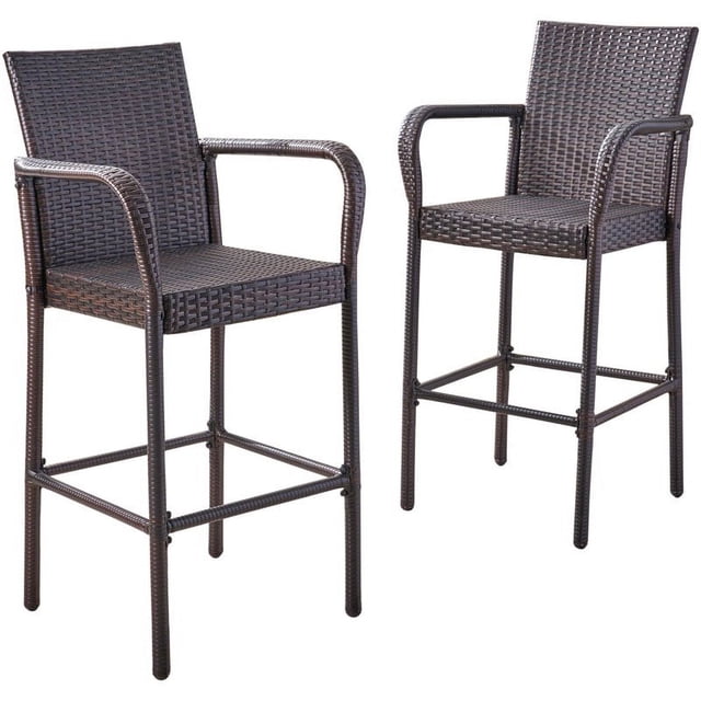Noble House Delfina Ensemble de Tabourets de Bar - Multi Brun