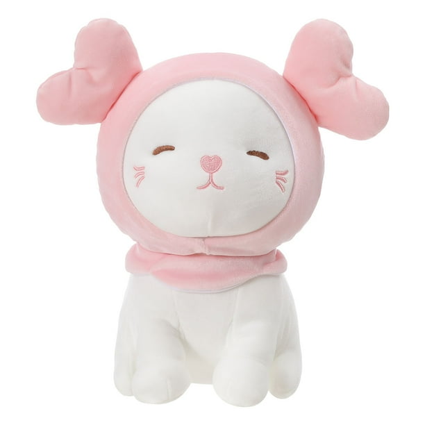 MINISO Kitten Plush Toy, Cute Cat Stuffed Doll Gift for Kids Girls 10