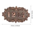 thumbnail image 4 of SHISUYAN Retro Card Door Number Stickers Made of Sturdy ABS Material for Home Use Assorted Color, 4 of 8