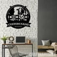 thumbnail image 3 of Craftnamesign Custom Metal Cow Farm Sign, Metal Name Sign Outdoor, Farm Metal Sign, 3 of 4