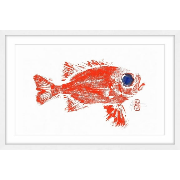"Squirrel Fish" Framed Painting Print