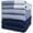 Navy Blue-Kitchen Towels - Mixed Styles, variant on Premium Kitchen Towels (20"x 28" 6 Pack) | Large Cotton Dish Flat & Terry Highly Absorbent Linen Set With Hanging Loop Aqua