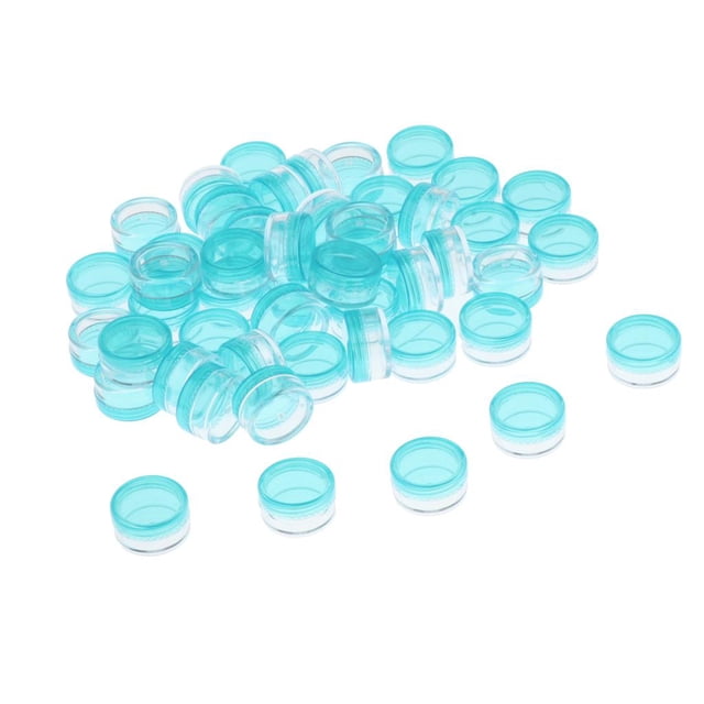 50 Piezas de Frascos aquillaje, Recargable Portátile Crema, Recipiente para Manualidade de Estuche , , Verde Colcomx Frascos de cosméticos vacíos