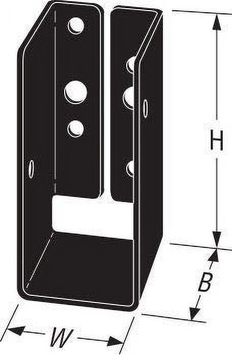 Simpson Strong-Tie APLH24 2 X 4 Concealed-Flange Light Joist Hanger Powder Coated Black - Pack of 24
