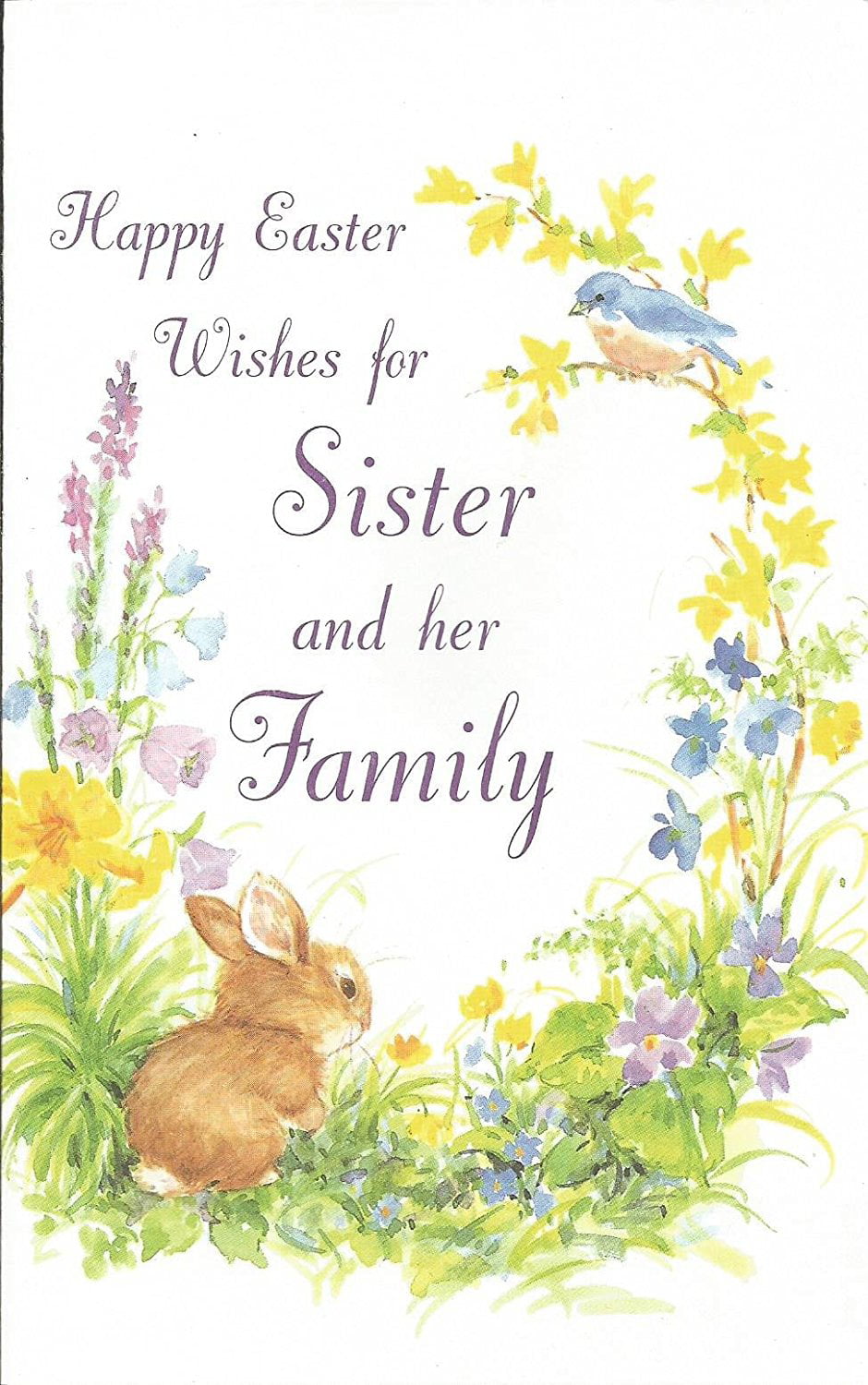 Easter Greeting card happy Easter Brother new in plastic with envelope 