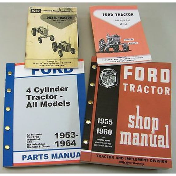 Ford 881D Diesel Tractor Owner Operators Parts Repair Service Shop Manuals