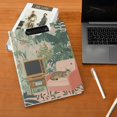 thumbnail image 5 of FORMRS A4 Clipboard Folder with Pen Holder Horizontal Foldable School Office Binder, Pink and Green Cat, 5 of 9