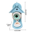 Livrdious Bird House And Feeder，Teapot Bird House And Feeder，Tea Pot