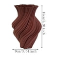 thumbnail image 2 of 3D Printed Swirl Vase, 5.91x3.54inch Modern Decorative Vase for Home, Unique Spiral Wave Vase for Flowers & Home Decor, 2 of 6