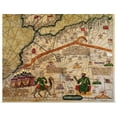 thumbnail image 1 of Great BIG Canvas | Rolled Abraham (1325-1387) Cresques Poster Print entitled Detail of Copy of a Catalan Map of Europe and North Africa, 1 of 4
