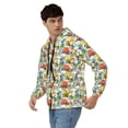 thumbnail image 3 of JUNZAN Retro Bike Print Men's Zip Up Hoodie Athletic Hoodies Long Sleeve Hooded Sweatshirts With Pockets (S-3XL), 3 of 6