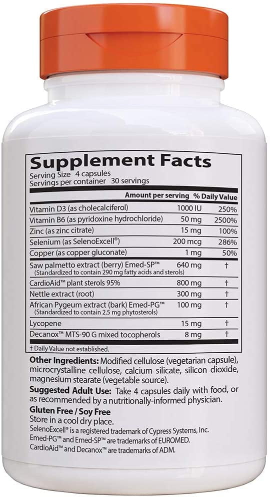 Doctor's Best Comprehensive Prostate Formula Veggie Caps 120Count