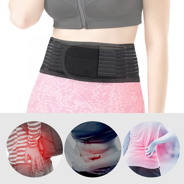 Almohadilla lumbar de cintura autocalentable, soporte ajustable, cinturón de protección de cintura para la parte inferior de la espalda