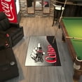 thumbnail image 2 of Ottomanson Coca-Cola Vintage Non-Slip Rubberback 3x5 Machine Washable Area Rug, 3'3" x 5', Black/Red, 2 of 7
