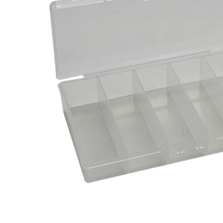 UDIYO Lure Box High Capacity 5 Compartment Transparent Drop
