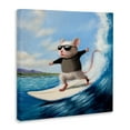 thumbnail image 3 of Stupell Industries Cool Surfer Mouse Blue Ocean Waves Surfboard Canvas Wall Art, 17 x 17, Design by Lucia Heffernan, 3 of 5