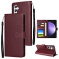 thumbnail image 3 of Funda de cuero con tapa magnética y ranura para tarjetas para Samsung Galaxy S24 Ultra S23 Plus S22 S21 S20 FE S10 S9 S8, 3 of 5