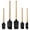 Black, variant on Shipiny 5-Piece Silicone Spatula Set With Wooden Handles, Heat Resistant Non-Stick Scraper Set For Baking Cooking And Mixing, Dishwasher Safe Kitchen Utensils, White