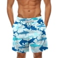 thumbnail image 1 of Aayomet Short de Bain Homme Décontracté Imprimé Sport Plage avec Poches (Vert, m), 1 of 5